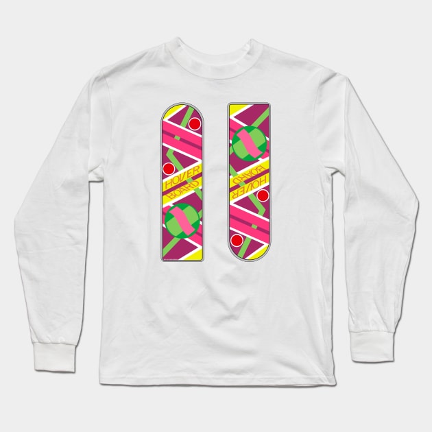 Hover Board Long Sleeve T-Shirt by Malakian Art